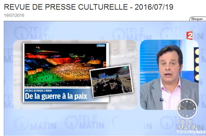 France 2 Télématin revue de presse culturelle du 19 juillet