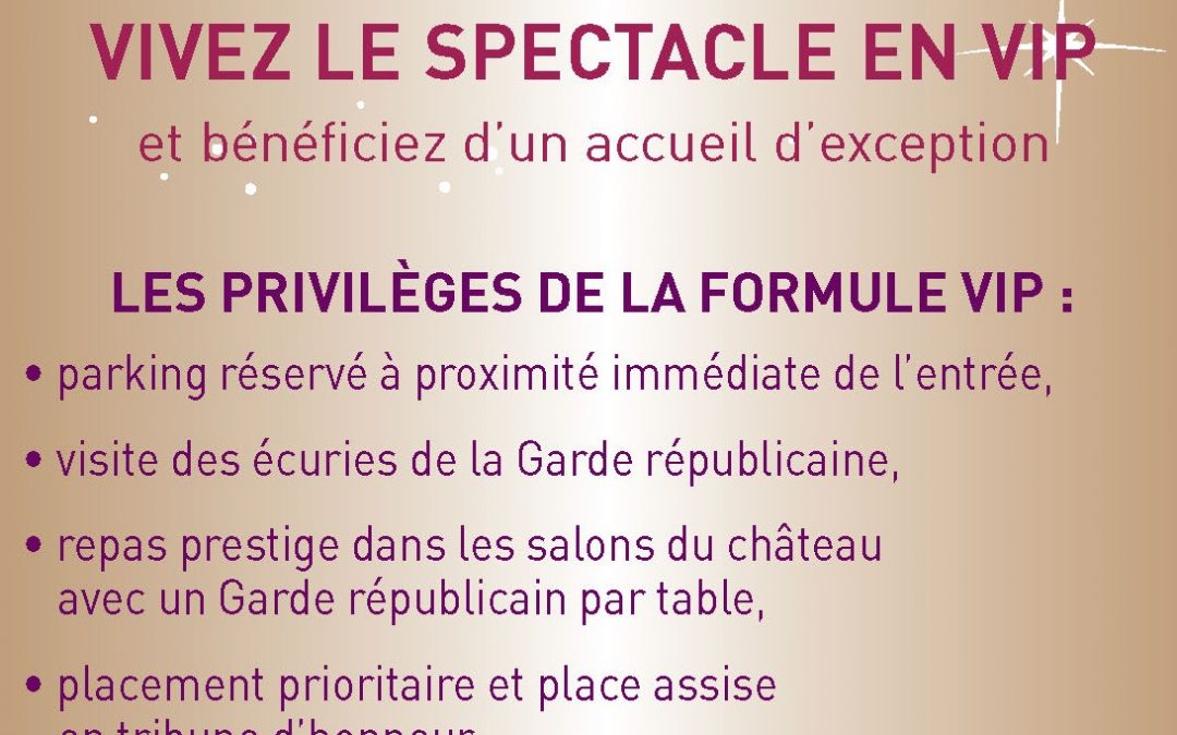 Biennale Equestre : Vivez le spectacle en VIP