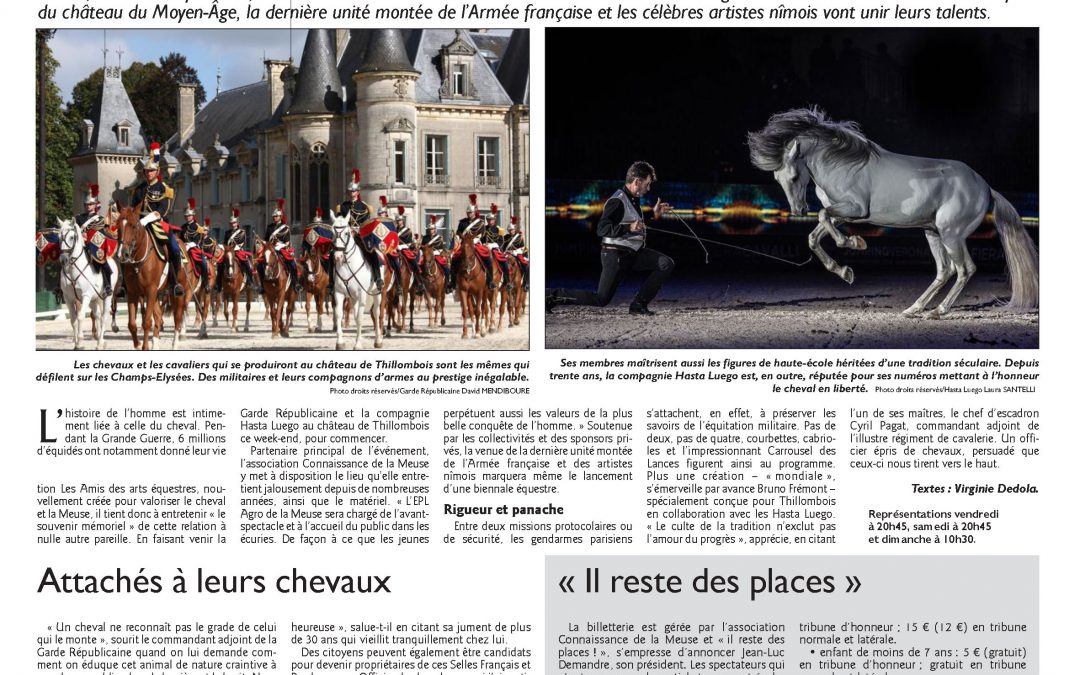 La Garde Républicaine et Hasta Luego ensemble à Thillombois !