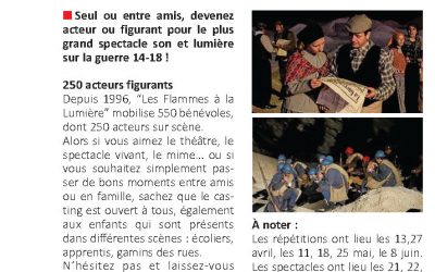55 Mag à voir, à faire – Le grand casting des Flammes à la Lumière