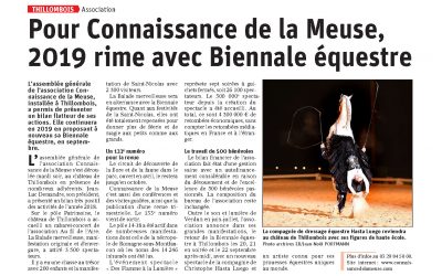 Pour Connaissance de la Meuse, 2019 rime avec Biennale équestre