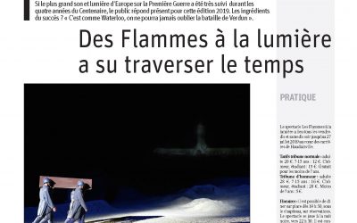 Si le plus grand son et lumière d’Europe sur la Première Guerre a été très suivi durant les quatre années du Centenaire, le public répond présent pour cette édition 2019.