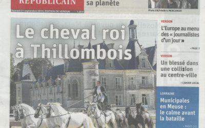 La 4è Biennale Equestre 2019 au château de Thillombois s’est terminé après 4 représentations dont un spectacle avec 3 100 scolaires.