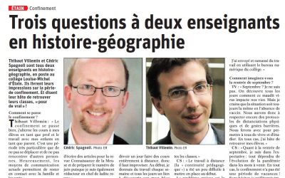 Trois questions à deux enseignants en histoire-géographie