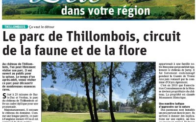 Le parc du château de Thillombois, circuit de la faune et de la flore