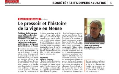 Le pressoir et l’histoire de la vigne en Meuse