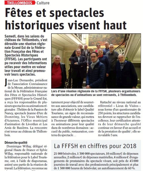 Fêtes et spectacles historiques visent haut