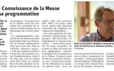 Connaissance de la Meuse réadapte sa programmation en 2021