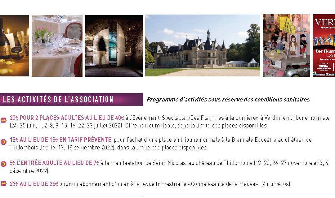 Comment adhérer à Connaissance de la Meuse et profiter des avantages sur les activités de l’association et chez nos partenaires