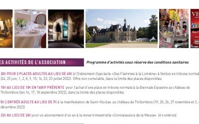Comment adhérer à Connaissance de la Meuse et profiter des avantages sur les activités de l’association et chez nos partenaires