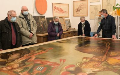 Lavincourt : un imposant tableau restauré au château de Thillombois