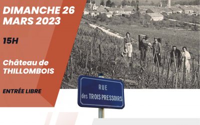 Conférence « La vigne et le vin en Meuse, des origines à aujourd’hui » au château de Thillombois