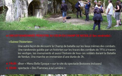 NOUVEAU ! CIRCUIT RANDONNÉE PÉDESTRE AU COEUR DU CHAMP DE BATAILLE (les vendredis) : «Suivez l’historien»