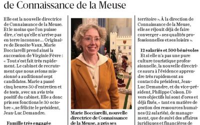 Marie Bocciarelli, nouvelle directrice de Connaissance de la Meuse