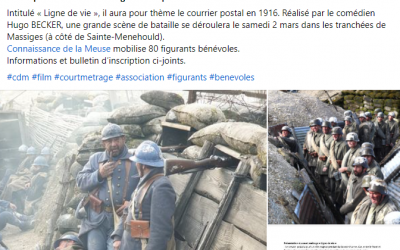 « Connaissance de la Meuse » est à la recherche de figurants pour un court-métrage historique