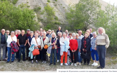 Vendredi 5 juillet, un groupe de 38 personnes a assisté à la représentation