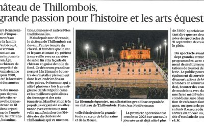 Le château de Thillombois : une grande passion pour les arts équestres