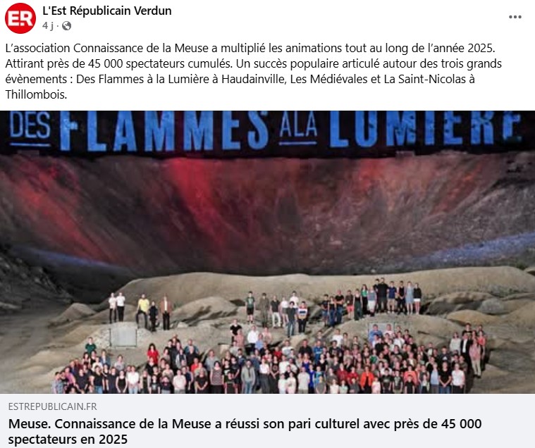 Connaissance de la Meuse a réussi son pari culturel avec près de 45 000 spectateurs en 2025