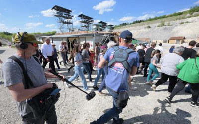 Verdun : première répétition du spectacle Des Flammes à la lumière avec une équipe de Des Racines et des ailes